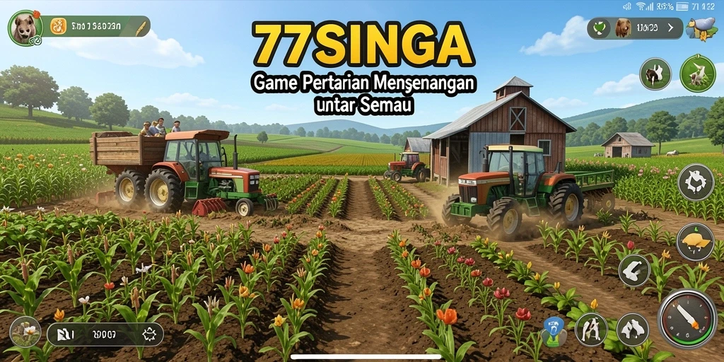 Gameplay menarik dari <strong>77SINGA</strong> yang menampilkan aktivitas pertanian.