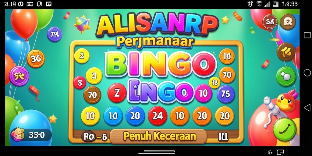 Tampilan gameplay Bingo yang seru dan interaktif di ALISANRP.