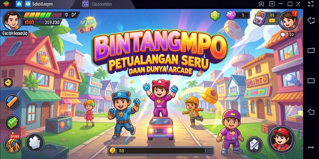 Tangkapan layar utama gameplay BINTANGMPO yang menarik dan penuh aksi.