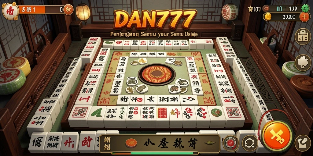 Tampilan gameplay menarik dari DAN777 yang menampilkan Mahjong.