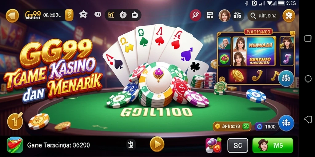 Tampilan gameplay GG99 yang menegangkan dengan efek visual yang menakjubkan.