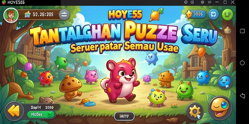 Tampilan gameplay menarik dari HOYE55 dengan tantangan Puzzle menantang.