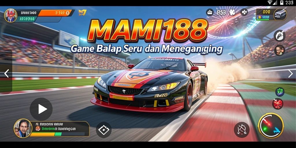 Tangkapan layar menampilkan intensitas balapan di MAMI188 yang penuh aksi.