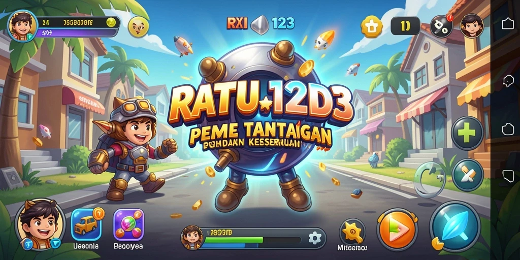 Tampilan gameplay menegangkan dalam RATU123 dengan grafis menarik.