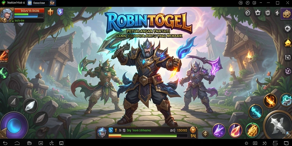 Tampilan gameplay seru di dunia fantasi ROBINTOGEL.
