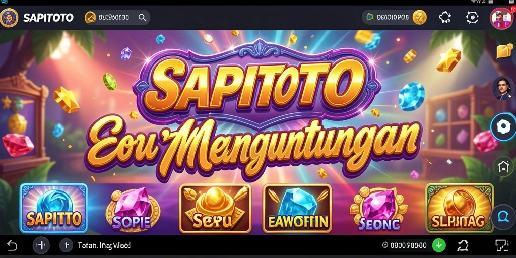 Screenshot gameplay SAPITOTO yang menampilkan keseruan permainan Slot.