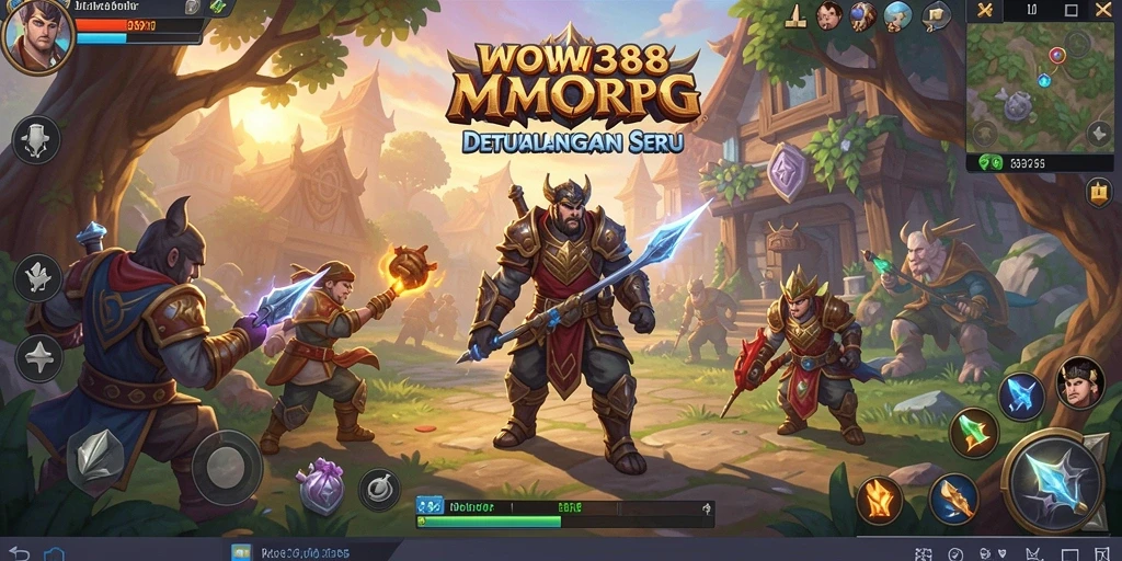 Tampilan gameplay seru dari WOW388 dalam dunia MMORPG.